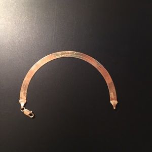 10kt Yellow Gold Herringbone 8” Bracelet